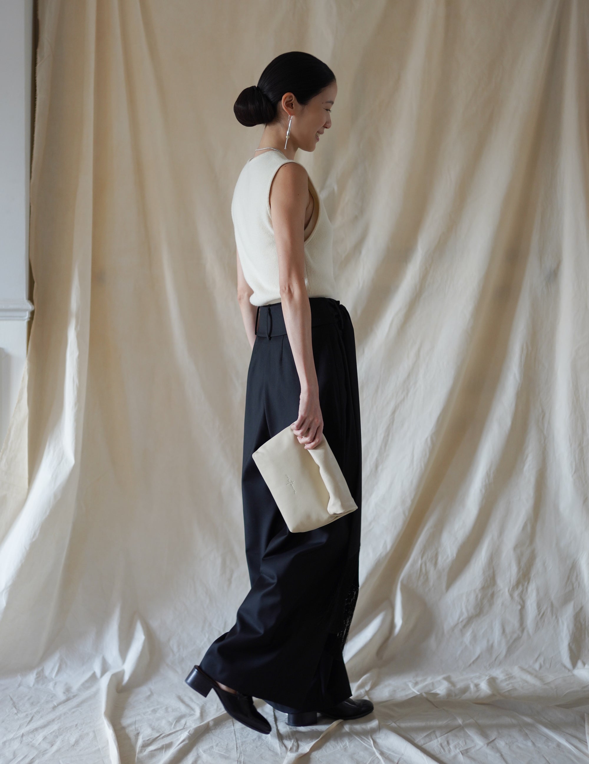 Delhi S Clutch・Ecru