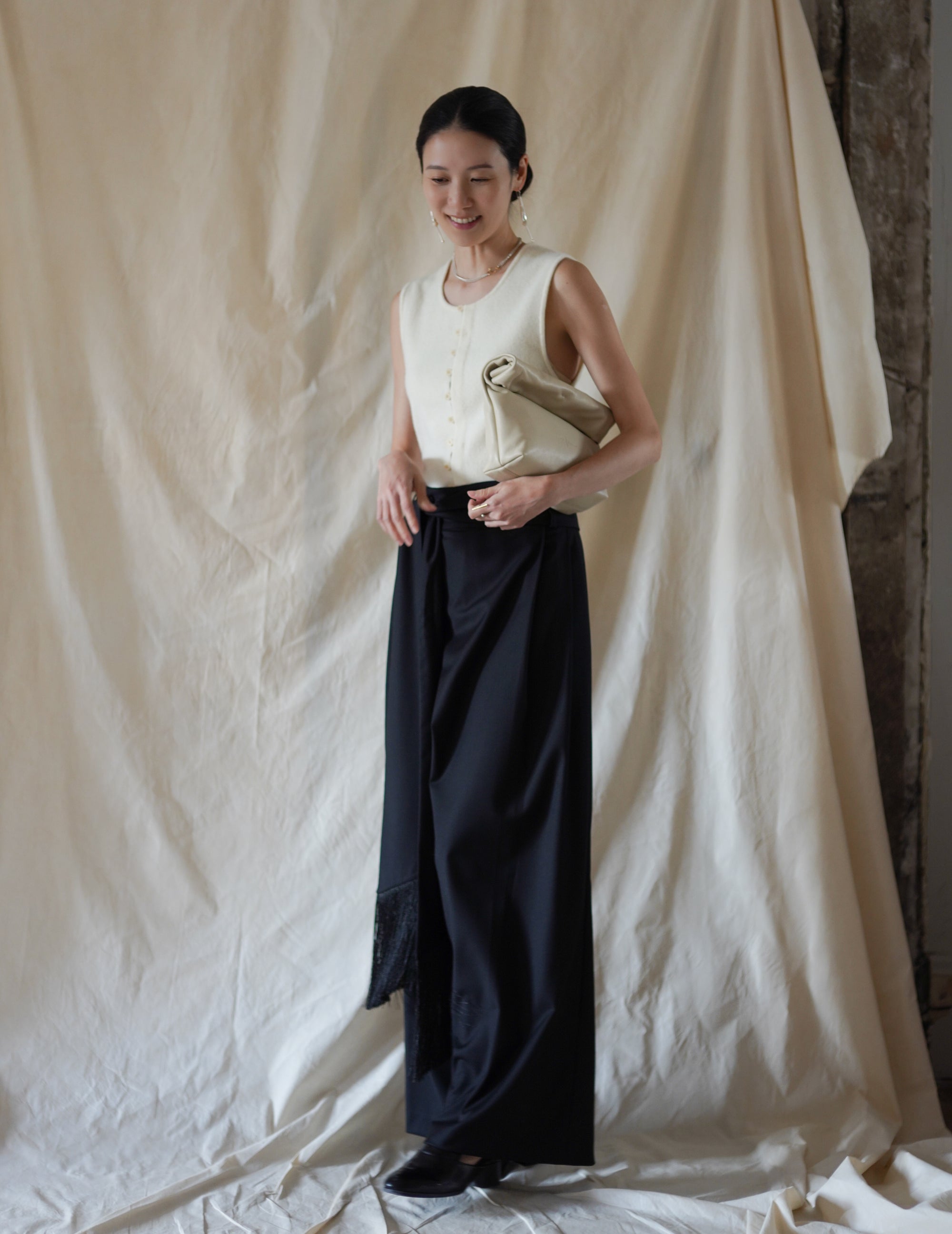 Delhi S Clutch・Ecru