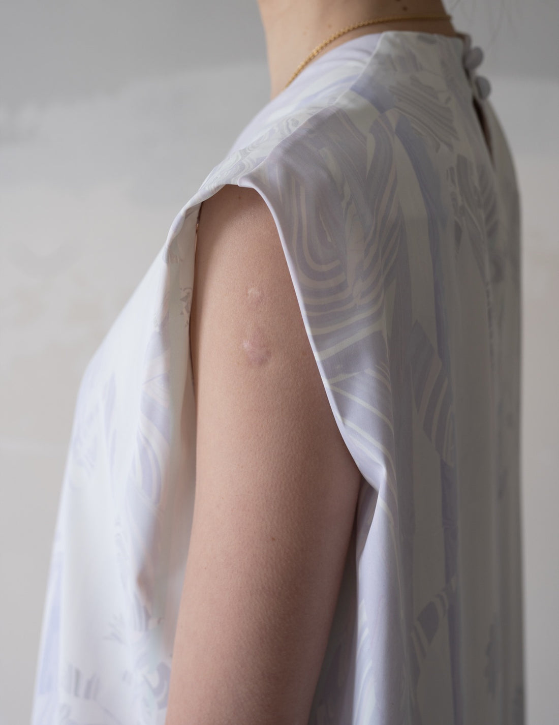 Marble Print Jersey Dress・Purple
