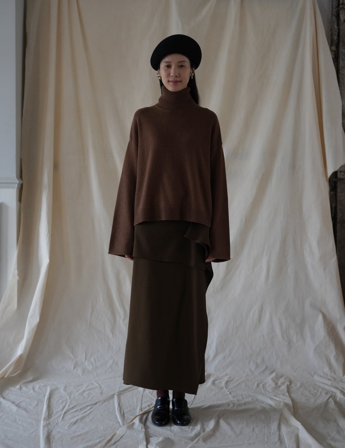 ALICIA SWEATER - Khaki Brown