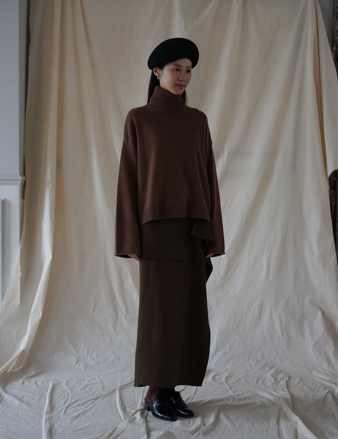 ALICIA SWEATER - Khaki Brown