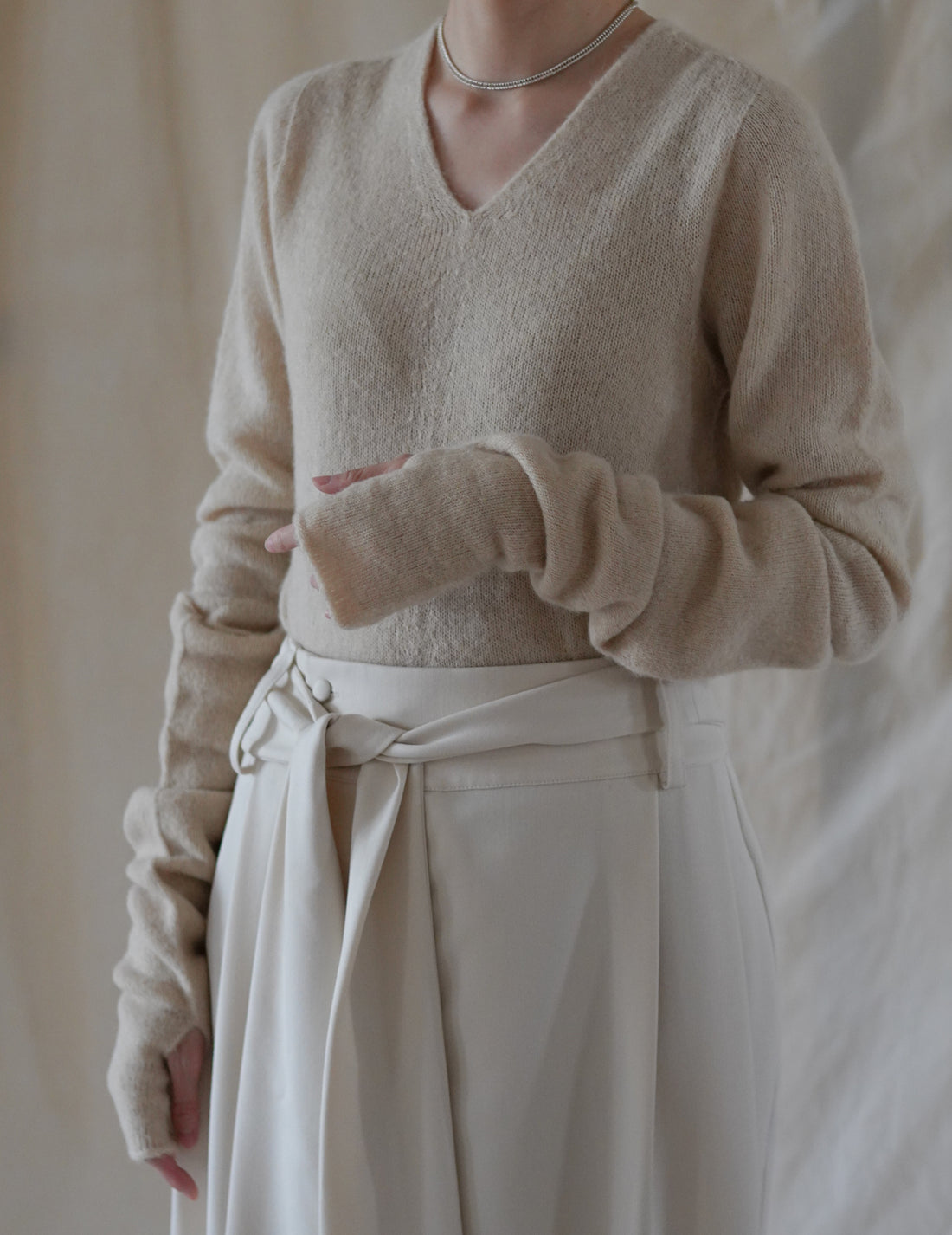 CORTANA | HANA MITTENS - IVORY