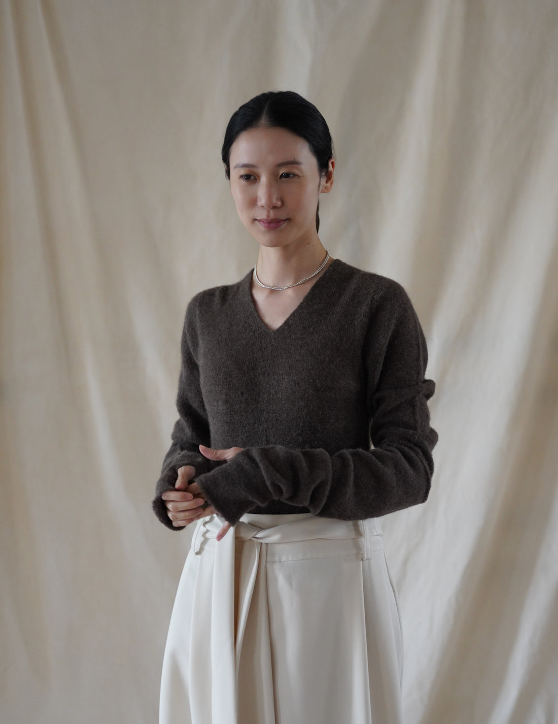 CORTANA | HANA MITTENS - DARK TAUPE