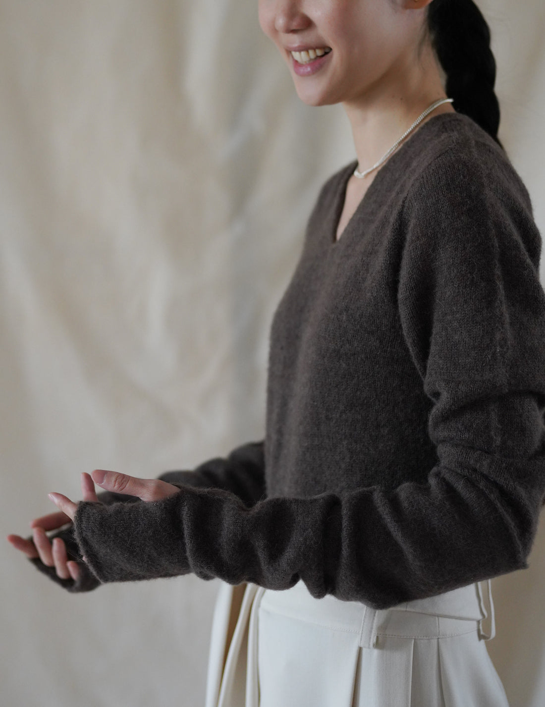 CORTANA | HANA MITTENS - DARK TAUPE