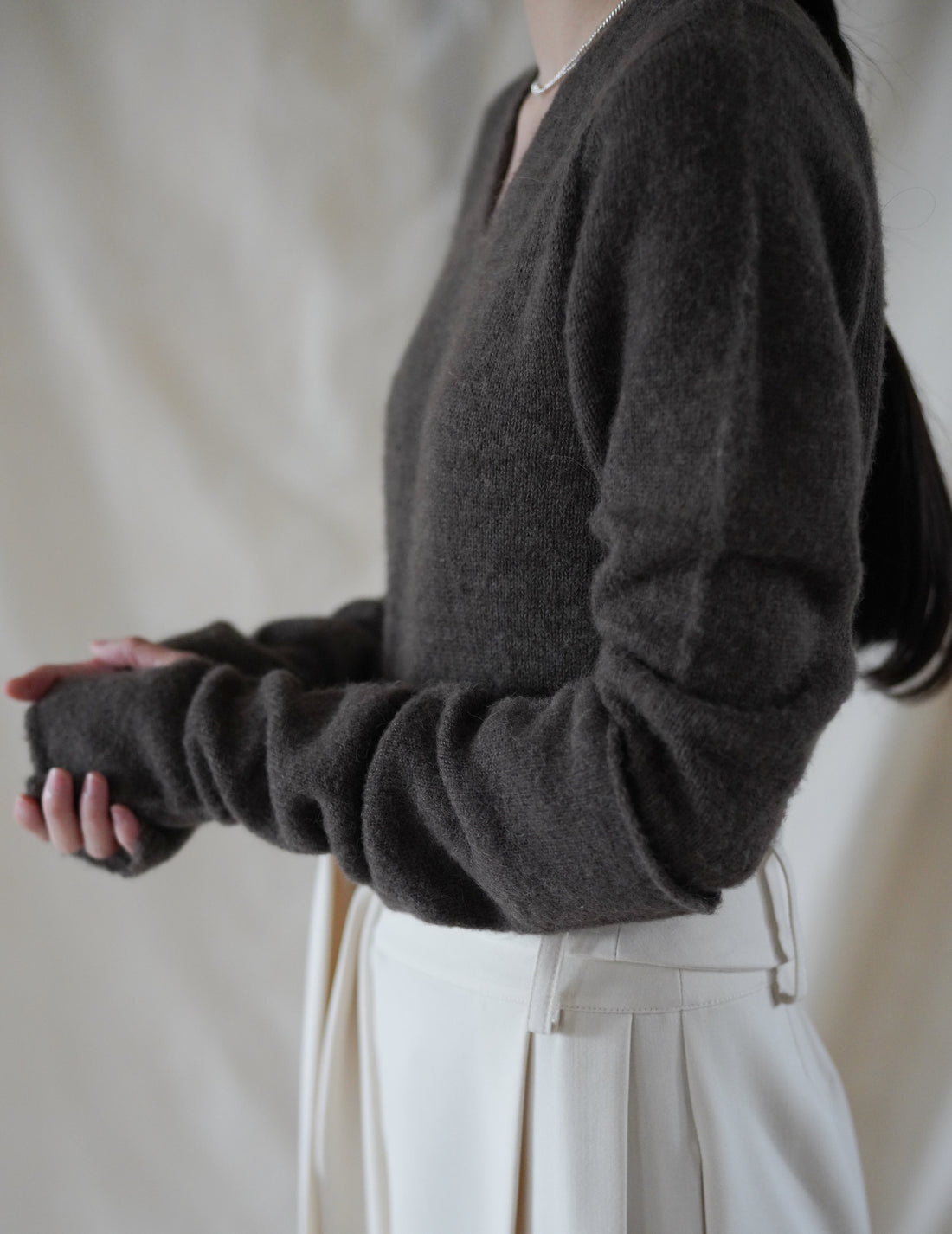 CORTANA | HANA MITTENS - DARK TAUPE