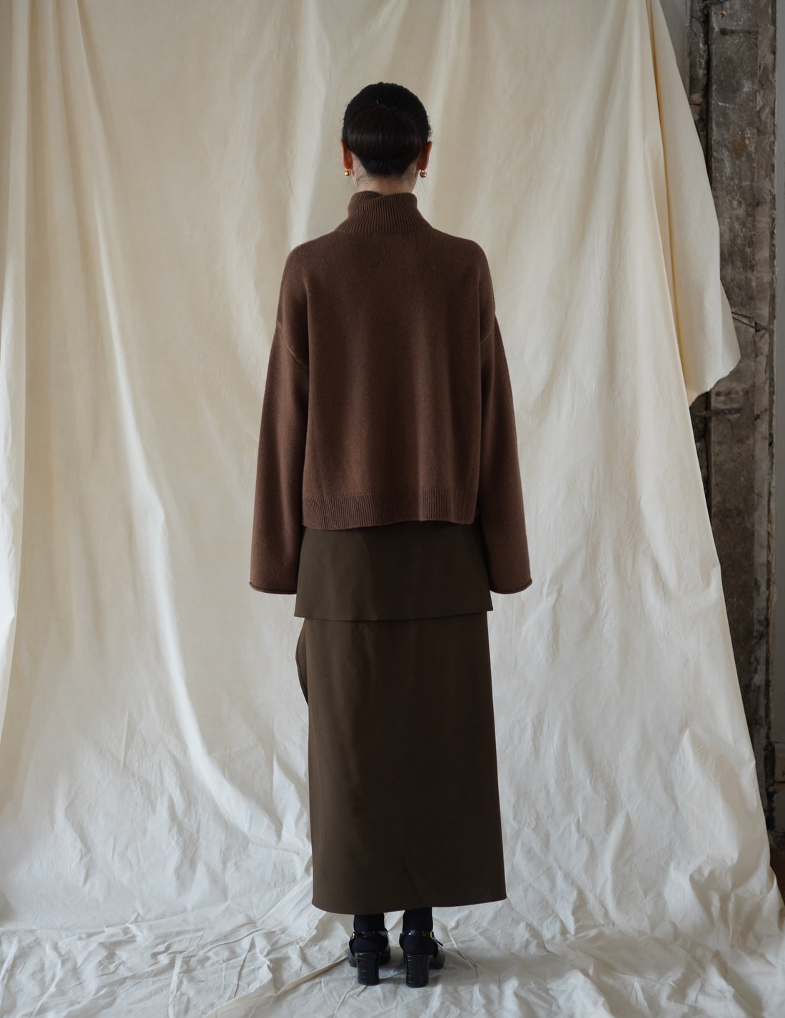 ALICIA SWEATER - Khaki Brown