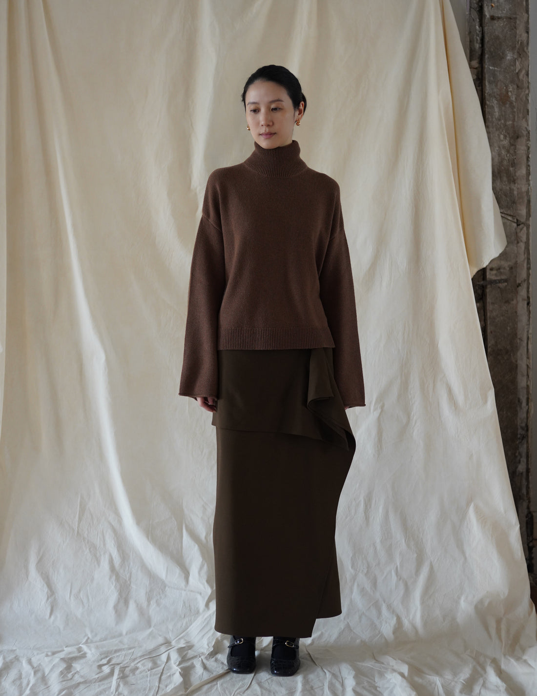ALICIA SWEATER - Khaki Brown