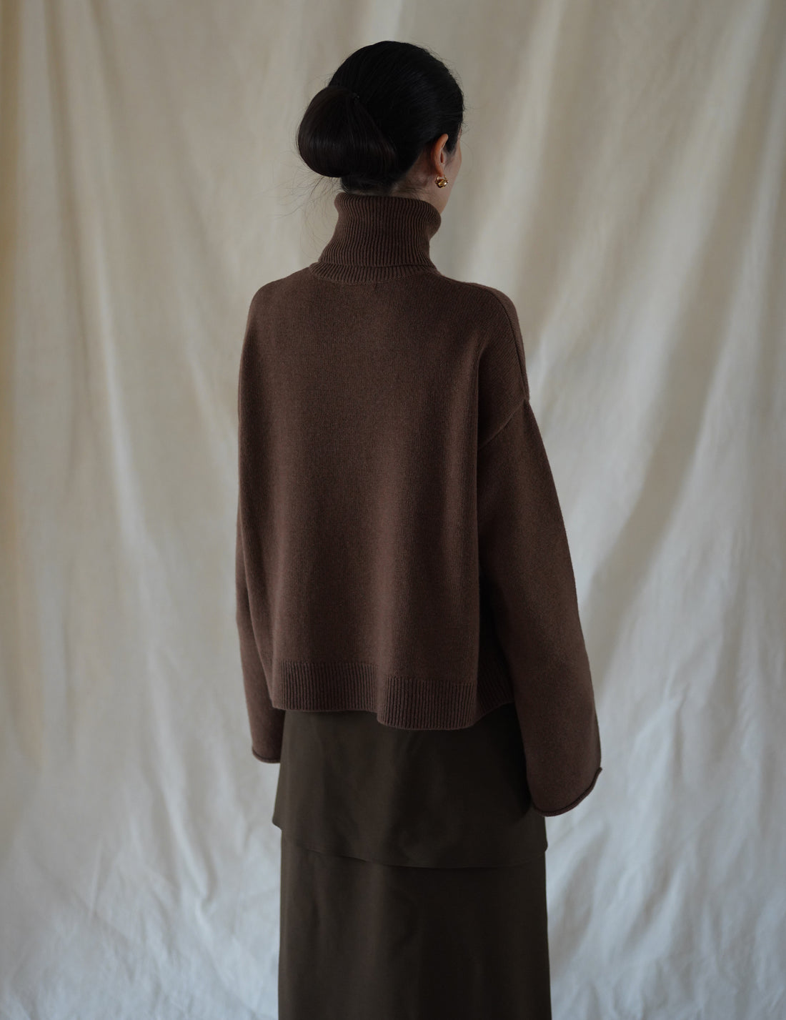 ALICIA SWEATER - Khaki Brown