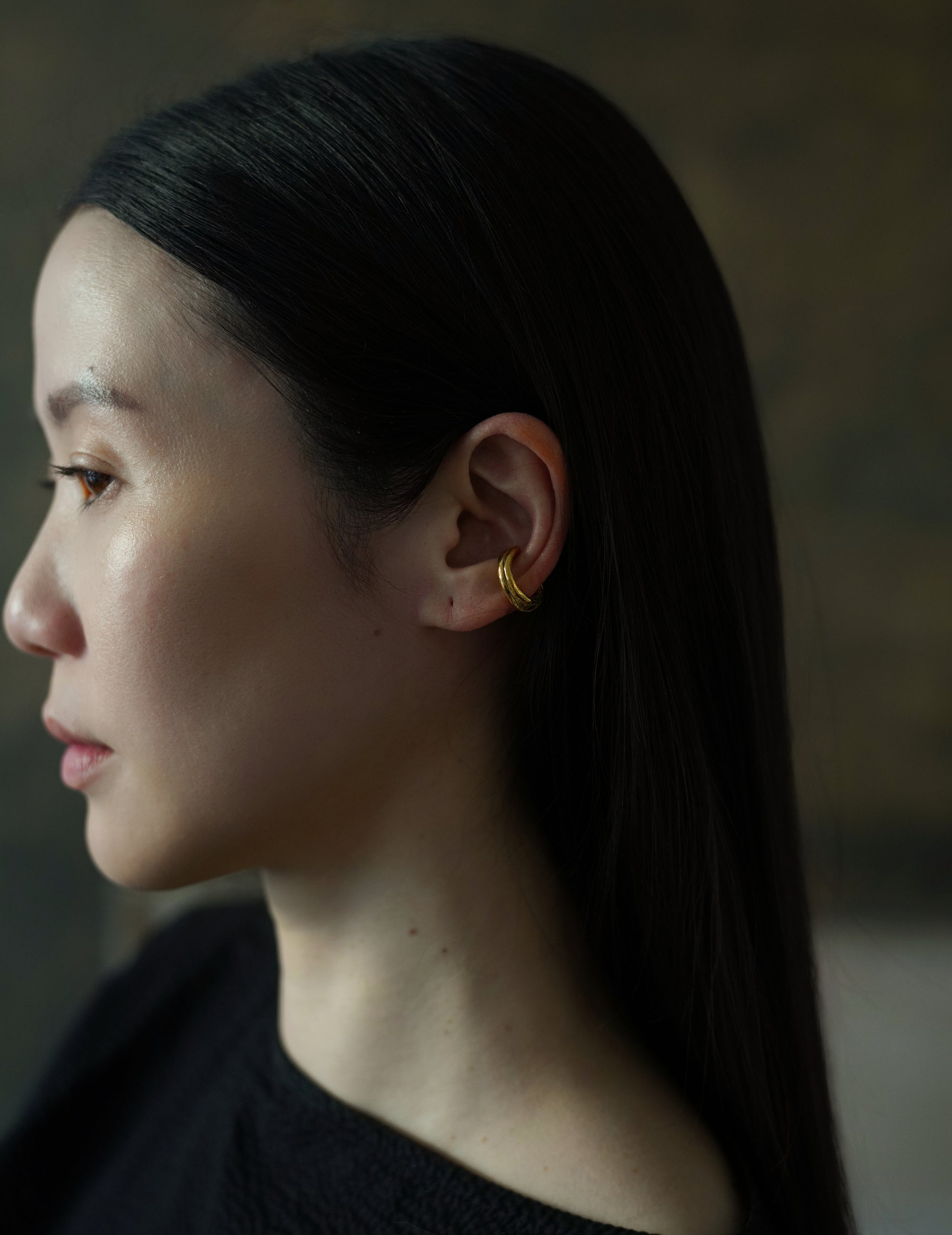 DRIP CHUNKY EAR CUFF・Gold