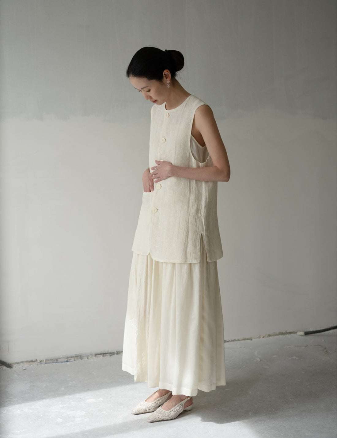 Flight Gilet・White