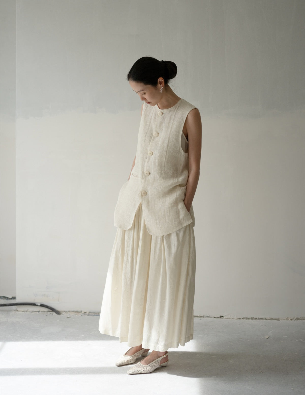 Flight Gilet・White