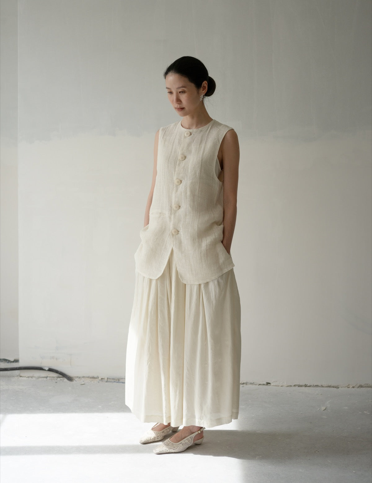 Flight Gilet・White