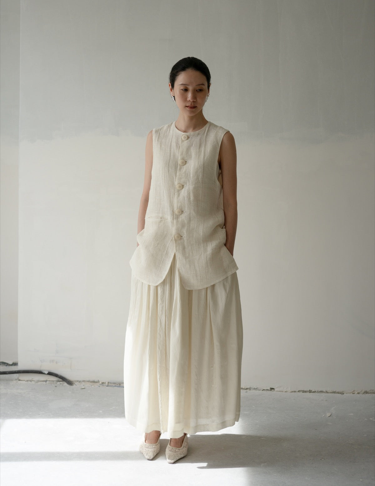 Flight Gilet・White