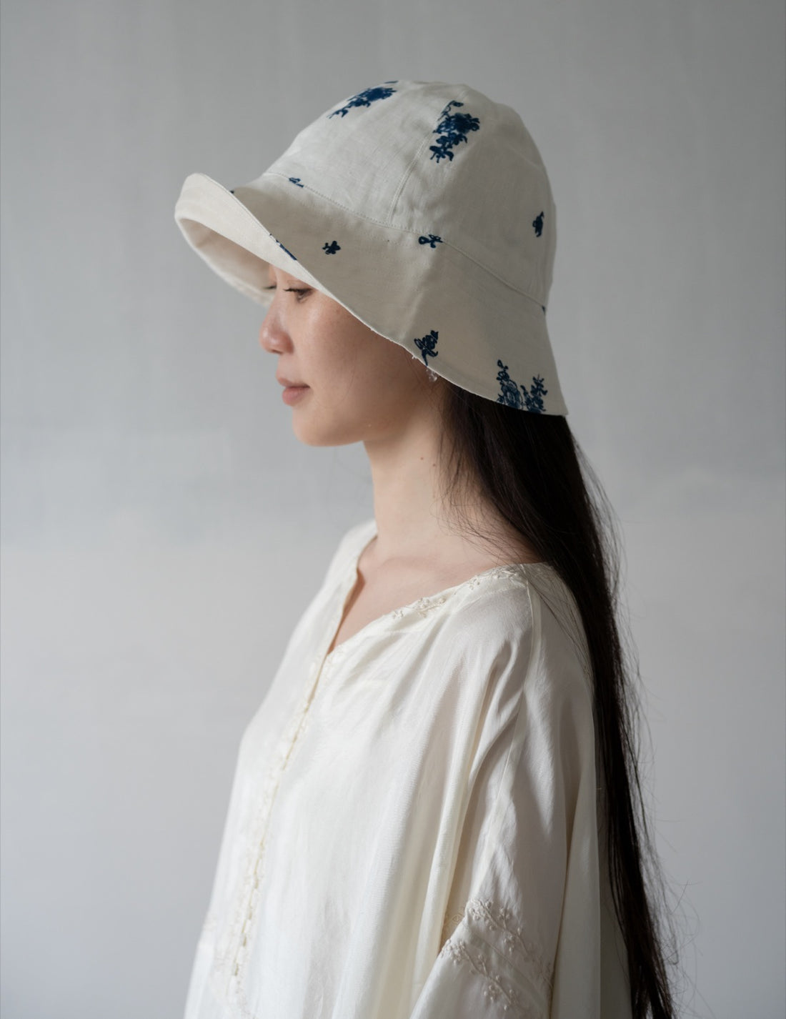 Reversible Bucket Hat・Indigo Print