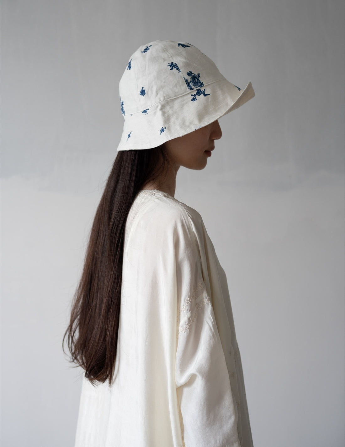 Reversible Bucket Hat・Indigo Print