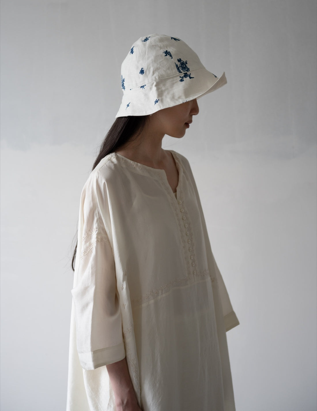 Reversible Bucket Hat・Indigo Print