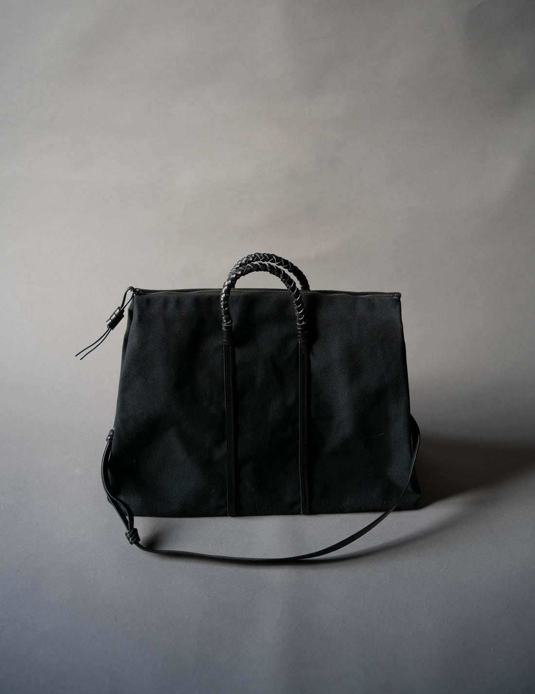 Woven Duffel Bag．Black-#45