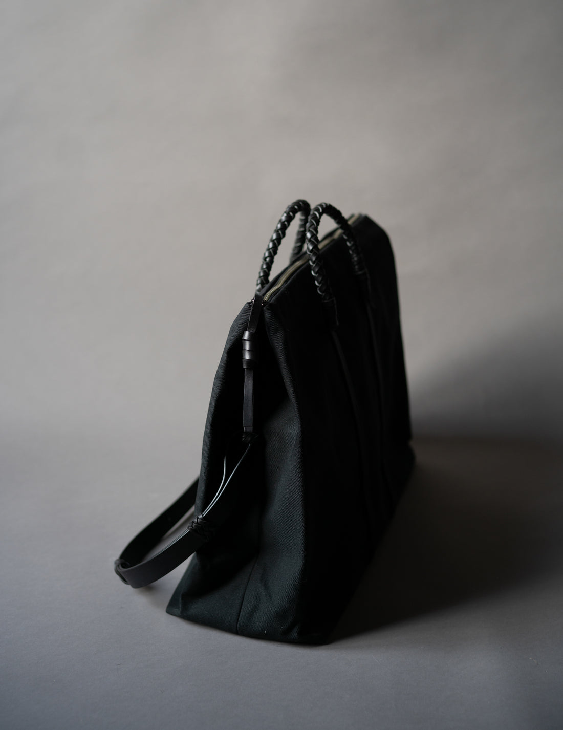 Woven Duffel Bag．Black-#45