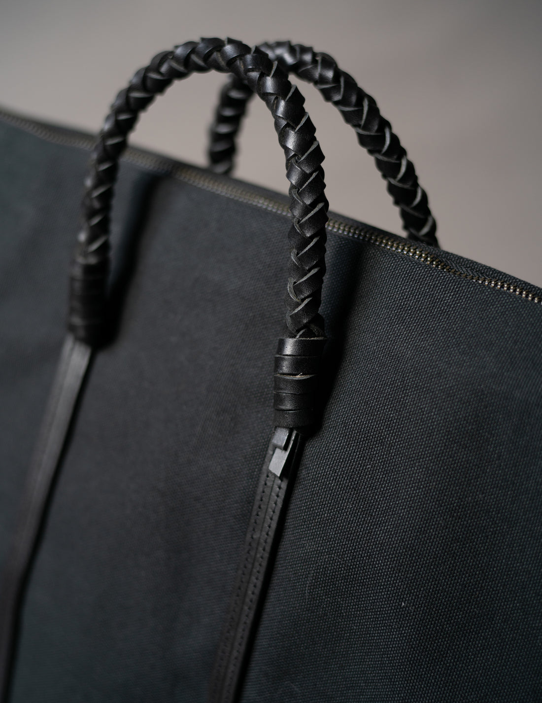 Woven Duffel Bag．Black-#45