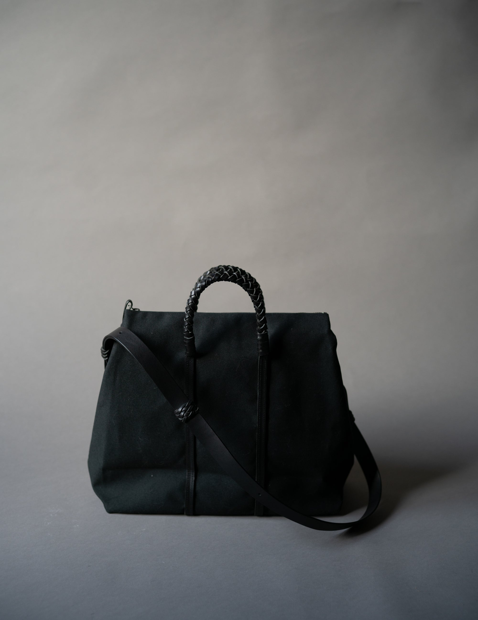 Woven Duffel Bag．Black-#35