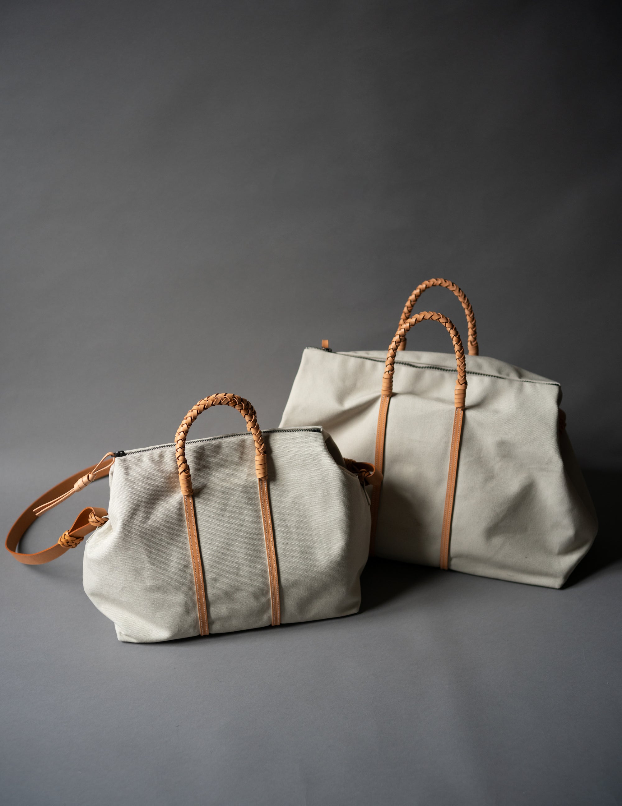 KAMARO’AN | Woven Duffle Bag-White-#35