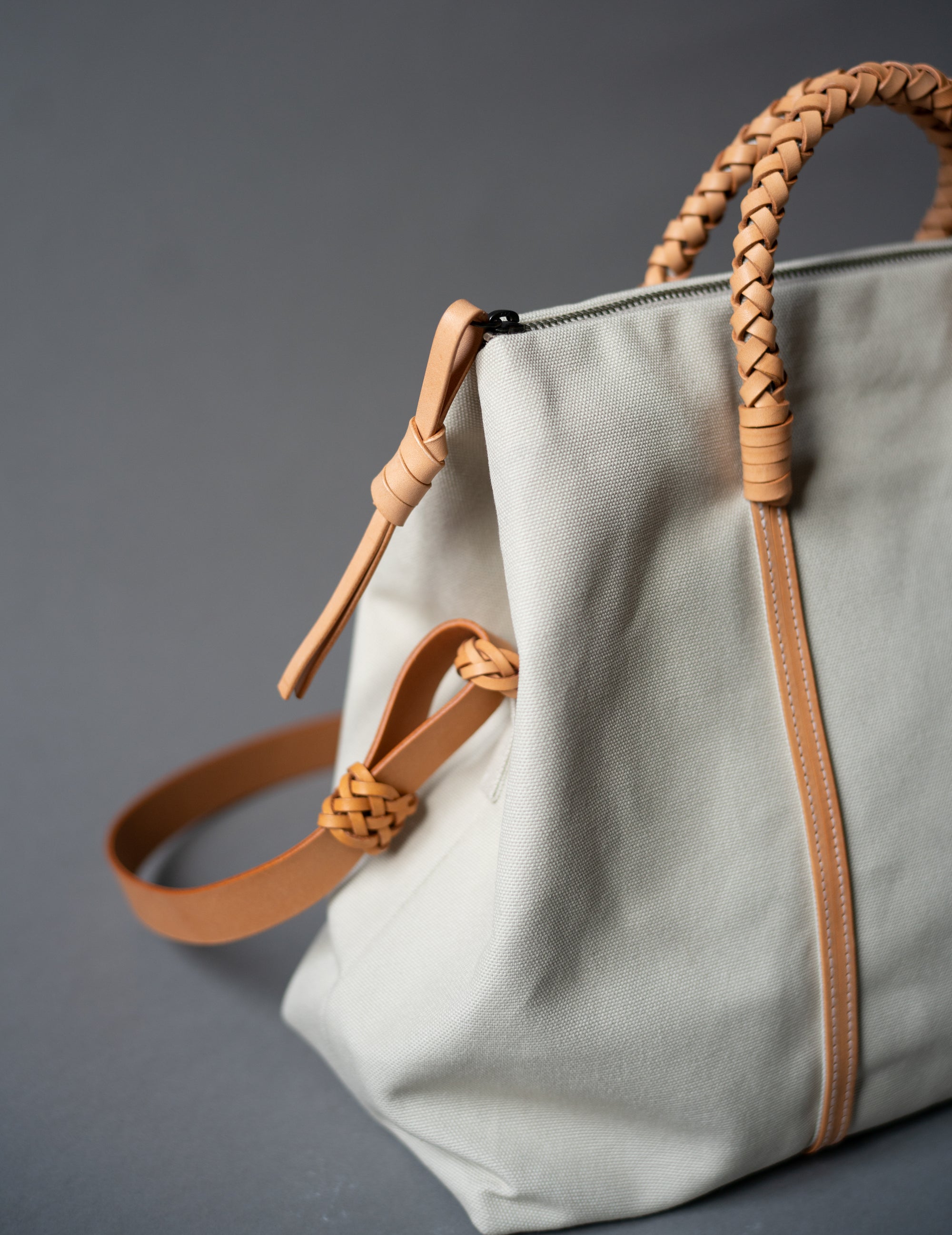 Woven Duffel Bag．Ivory-#35