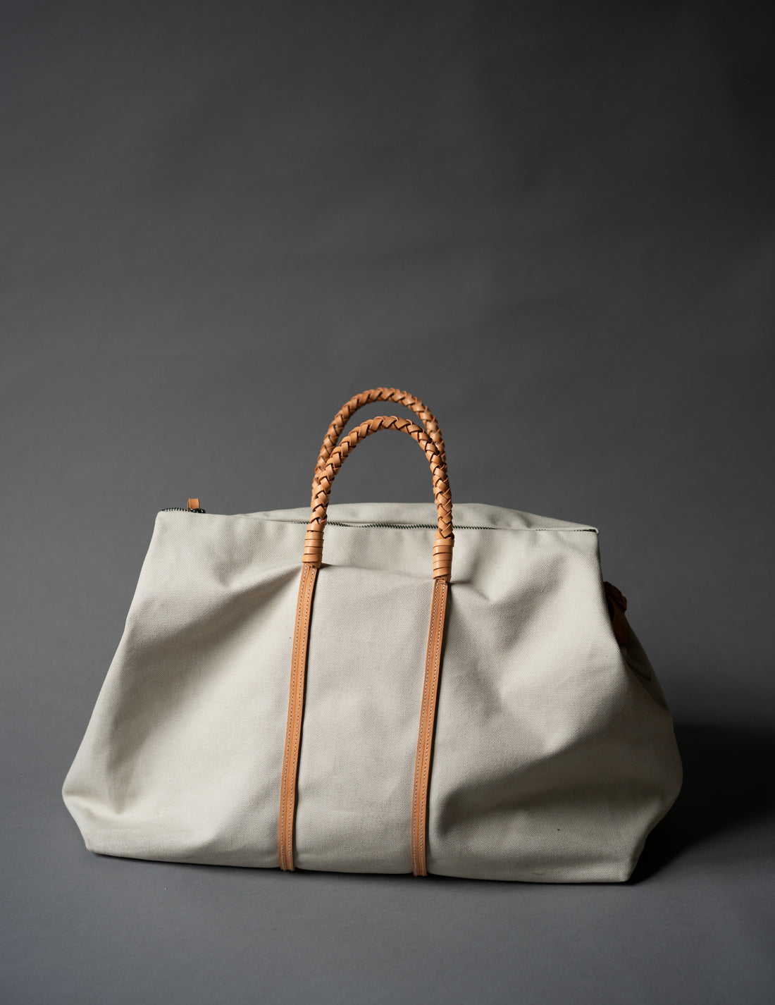 Woven Duffel Bag．Ivory-#45
