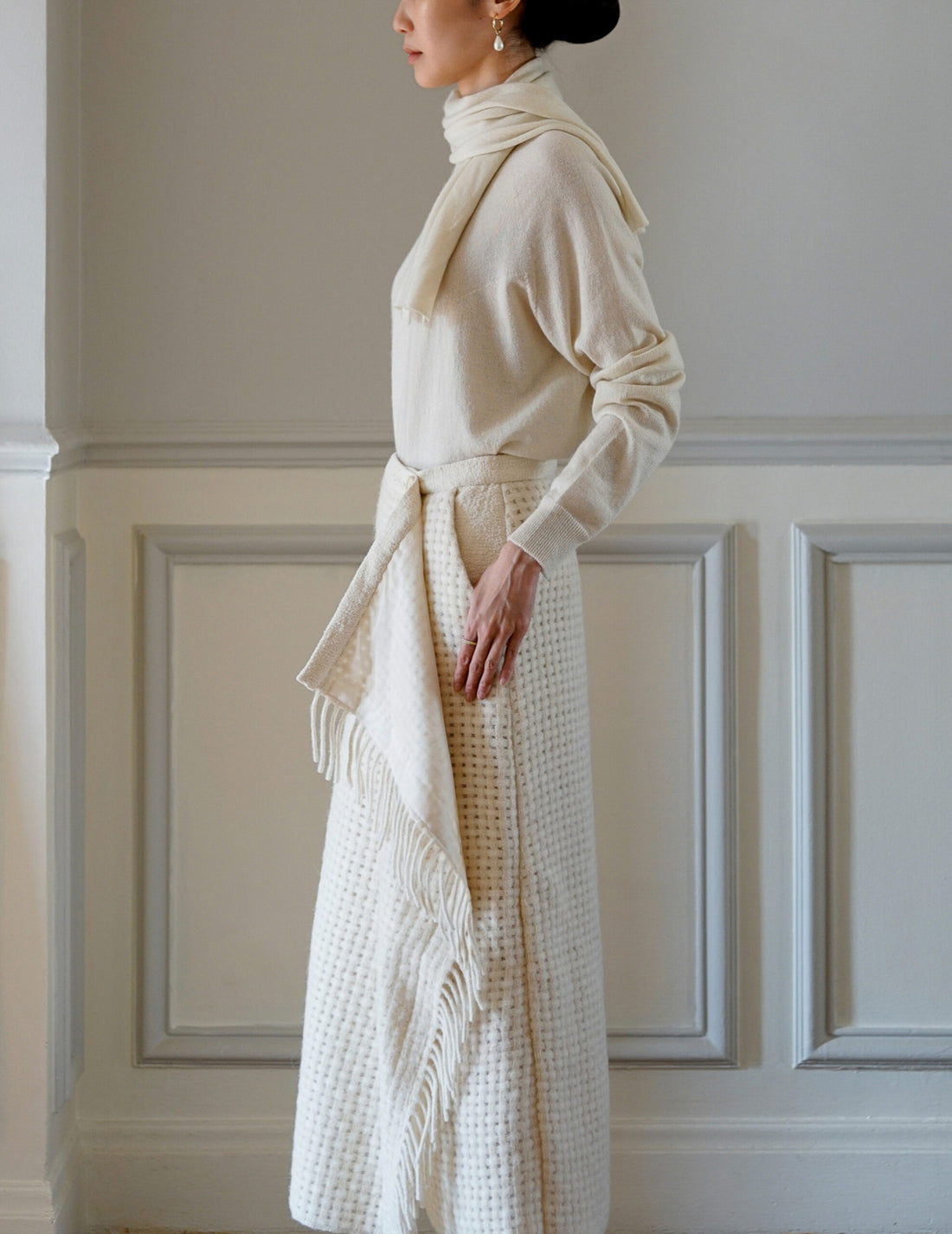 Mark Kenly Domino Tan | Nyra Skirt - Snow -#34