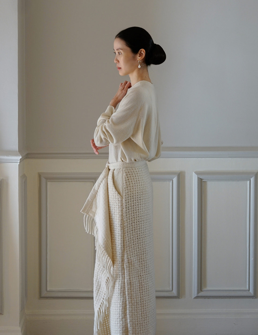 Mark Kenly Domino Tan | Nyra Skirt - Snow -#34