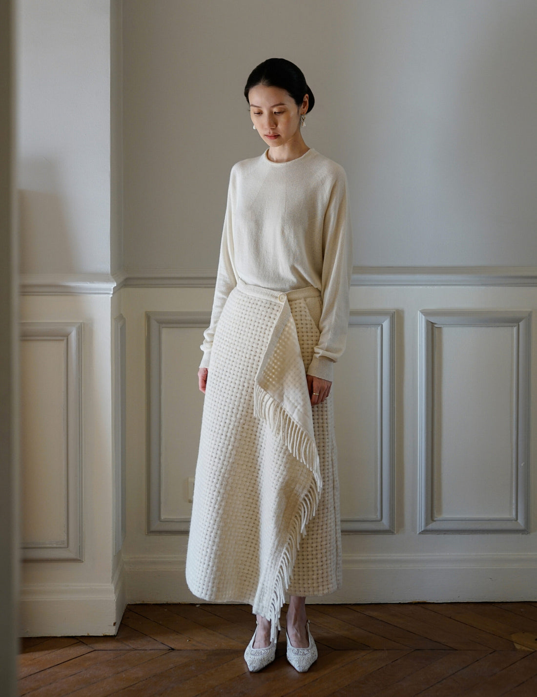Mark Kenly Domino Tan | Nyra Skirt - Snow -#34
