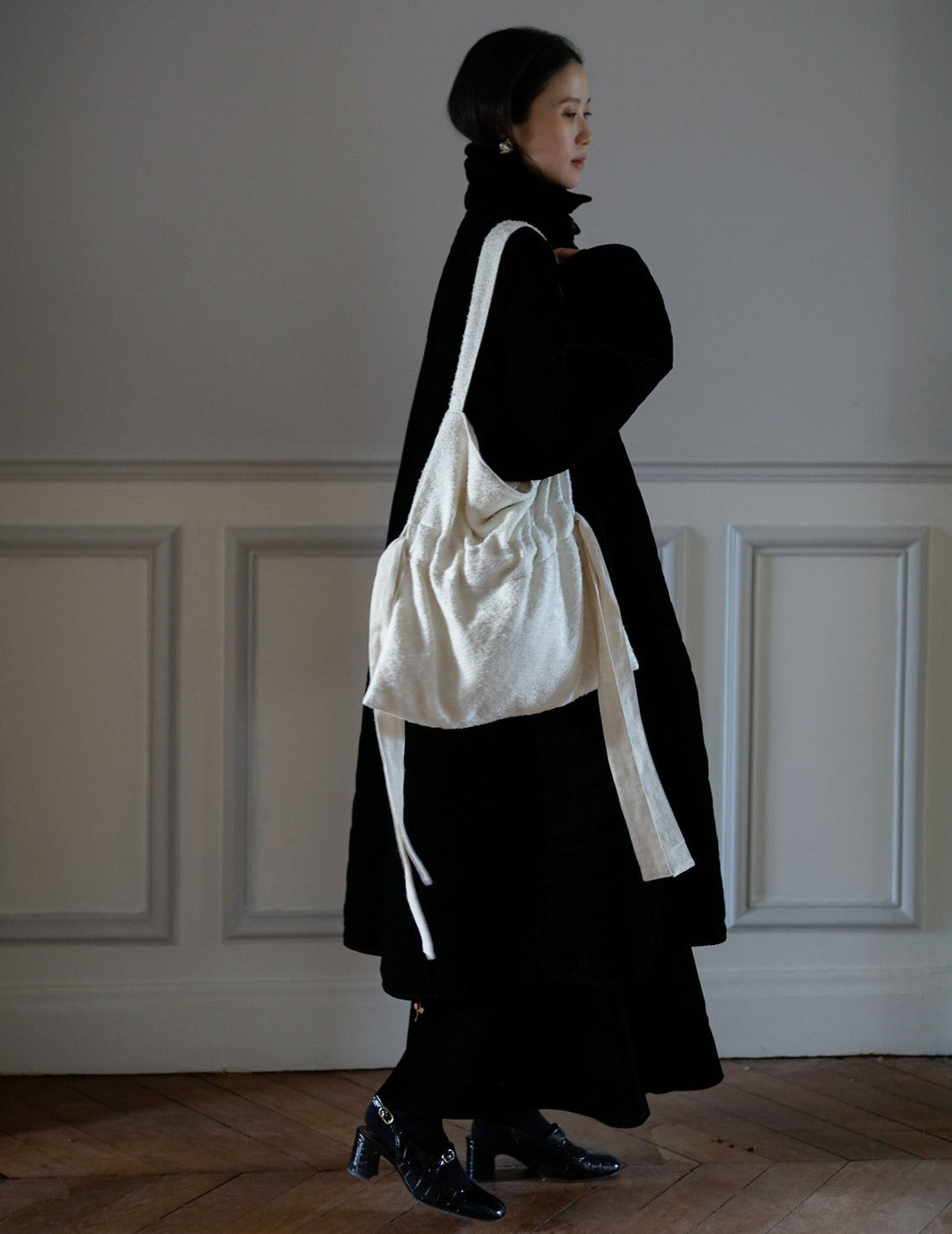 COSMIC WONDER | Arabesque Silk Wool Jacquard Shoulder Bag