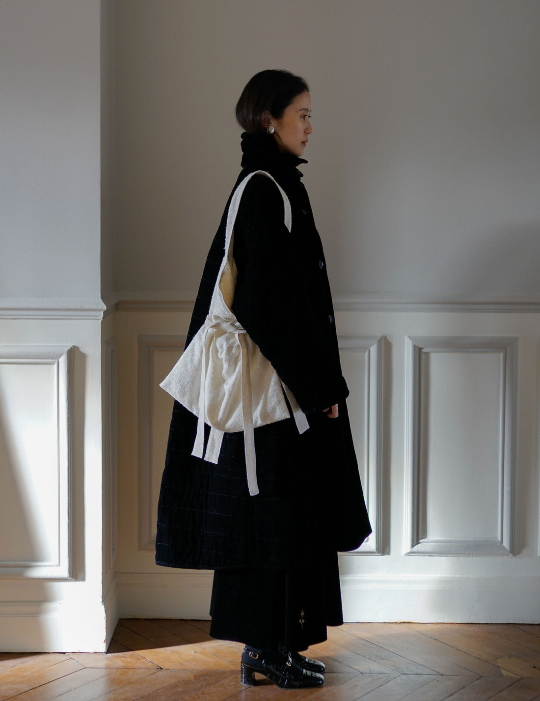 COSMIC WONDER | Arabesque Silk Wool Jacquard Shoulder Bag