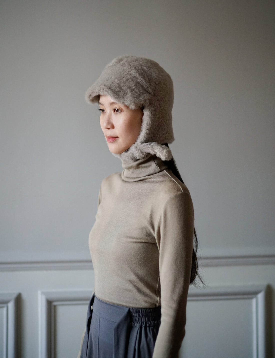 Mark Kenly Domino Tan ｜ Angelique Shearling Hat