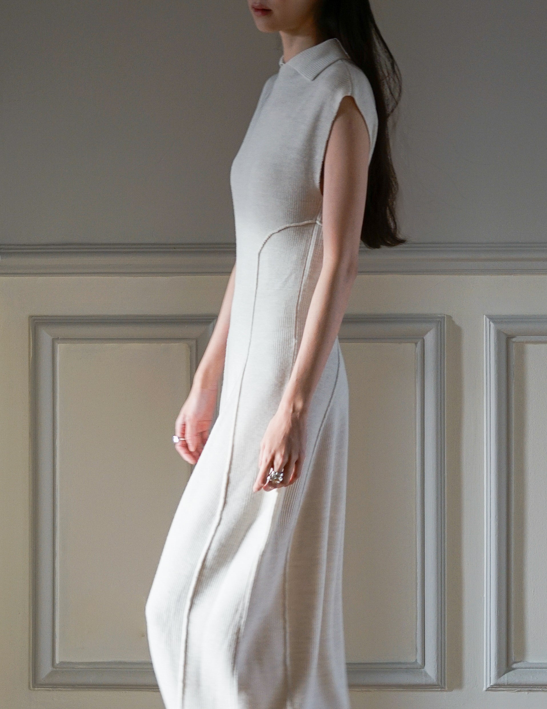 Karlina Knit Dress・Ivory