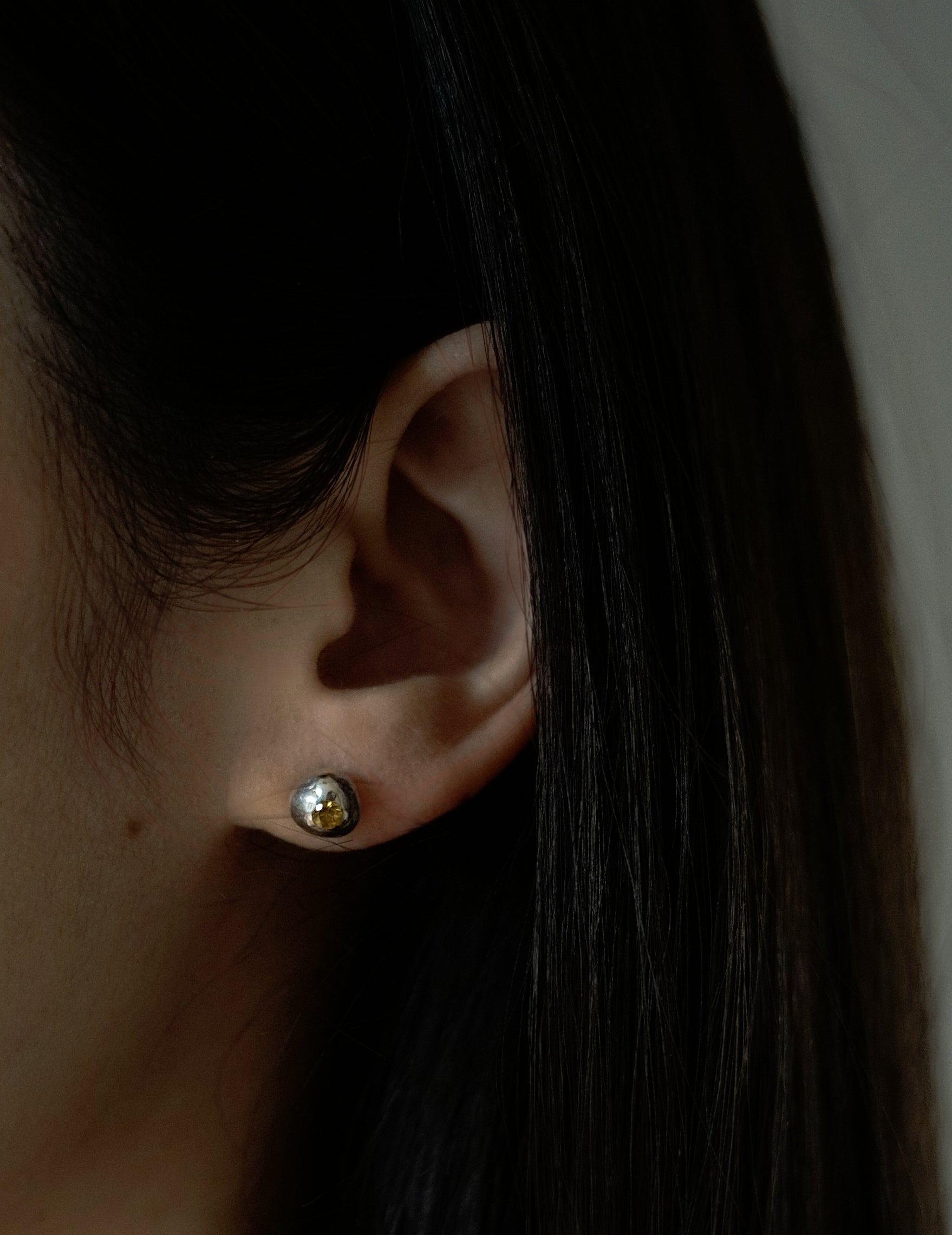 Peradam Yellow Sapphire Studs