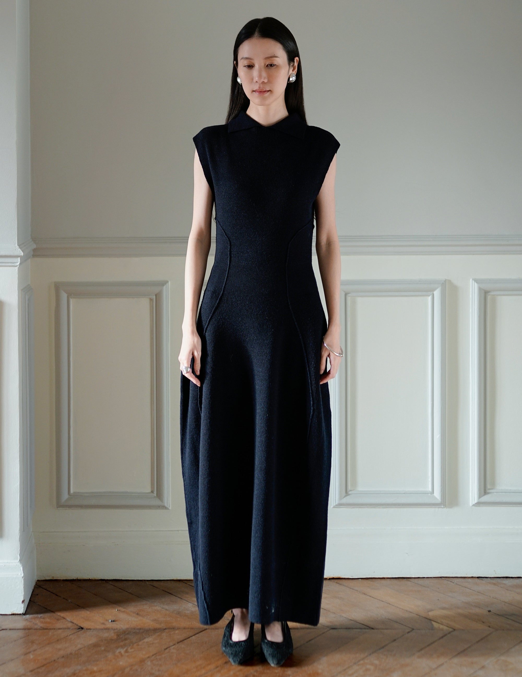 Karlina Knit Dress・Navy