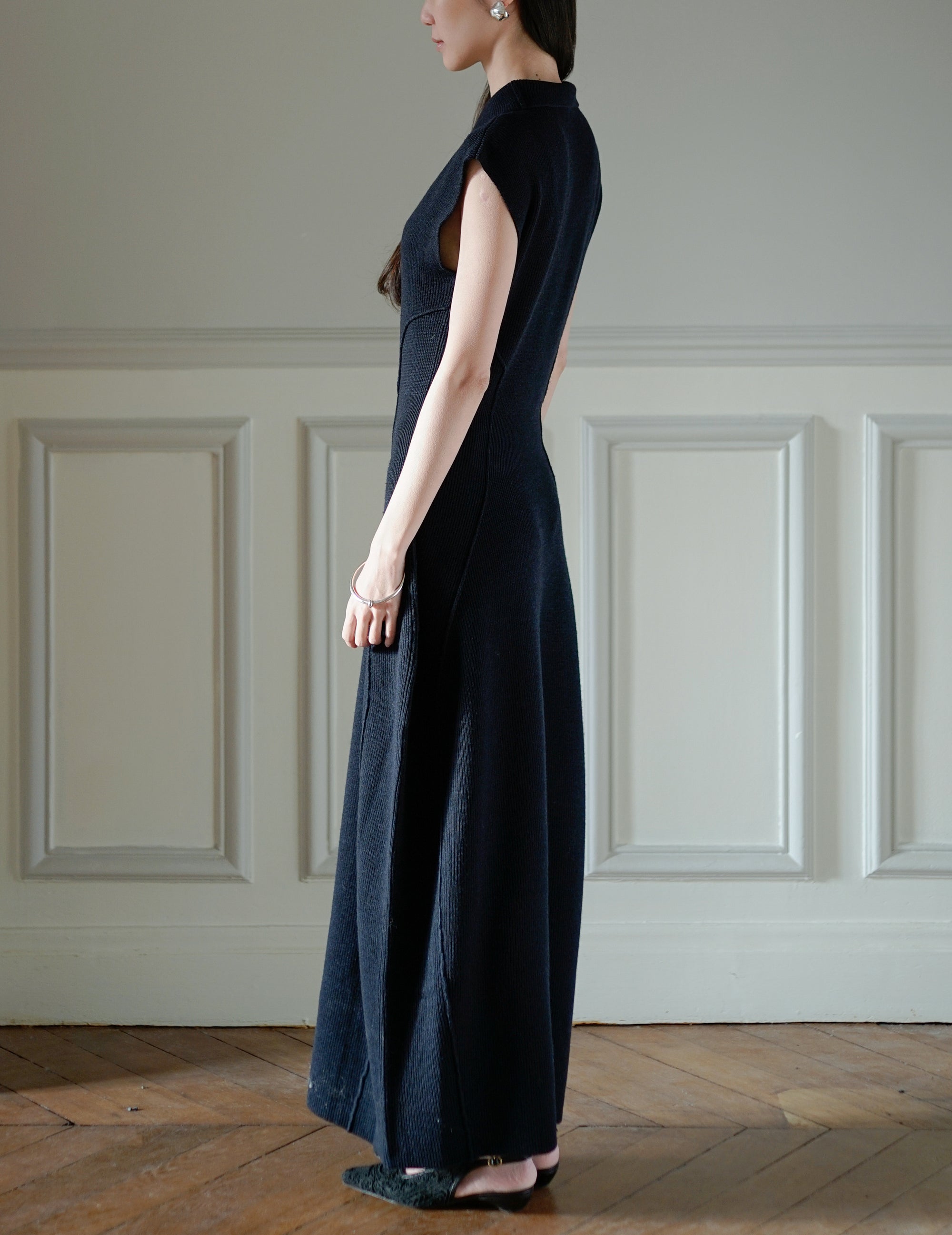 Karlina Knit Dress・Navy