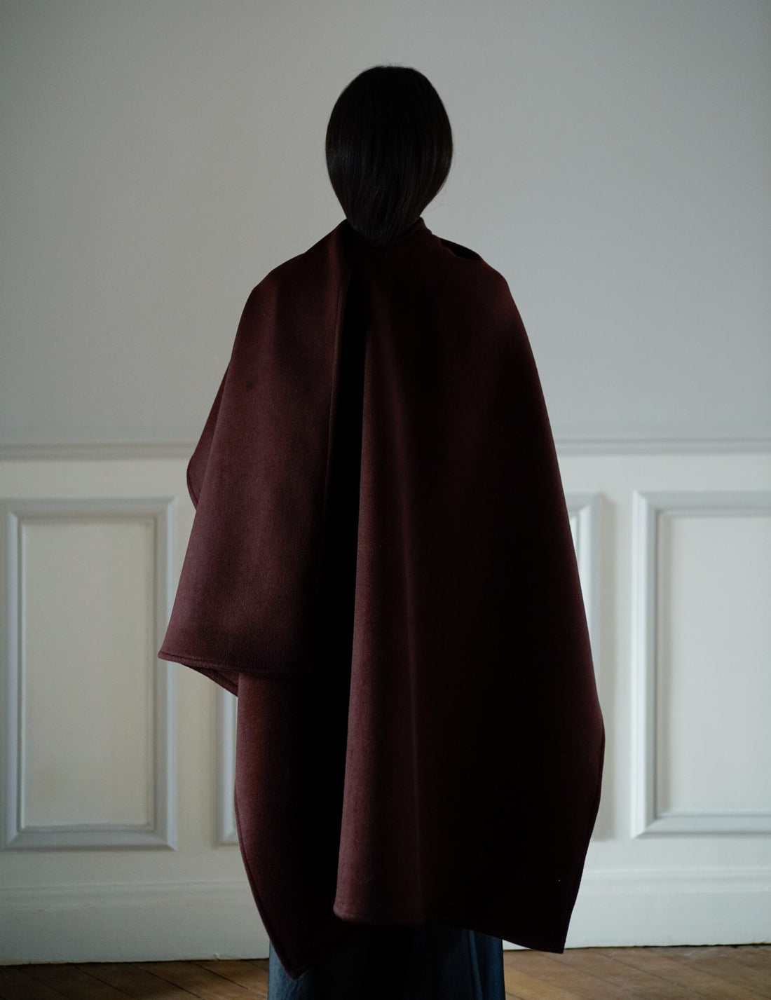 CAPE EN CACHEMIRE LADAKH・BORDEAUX
