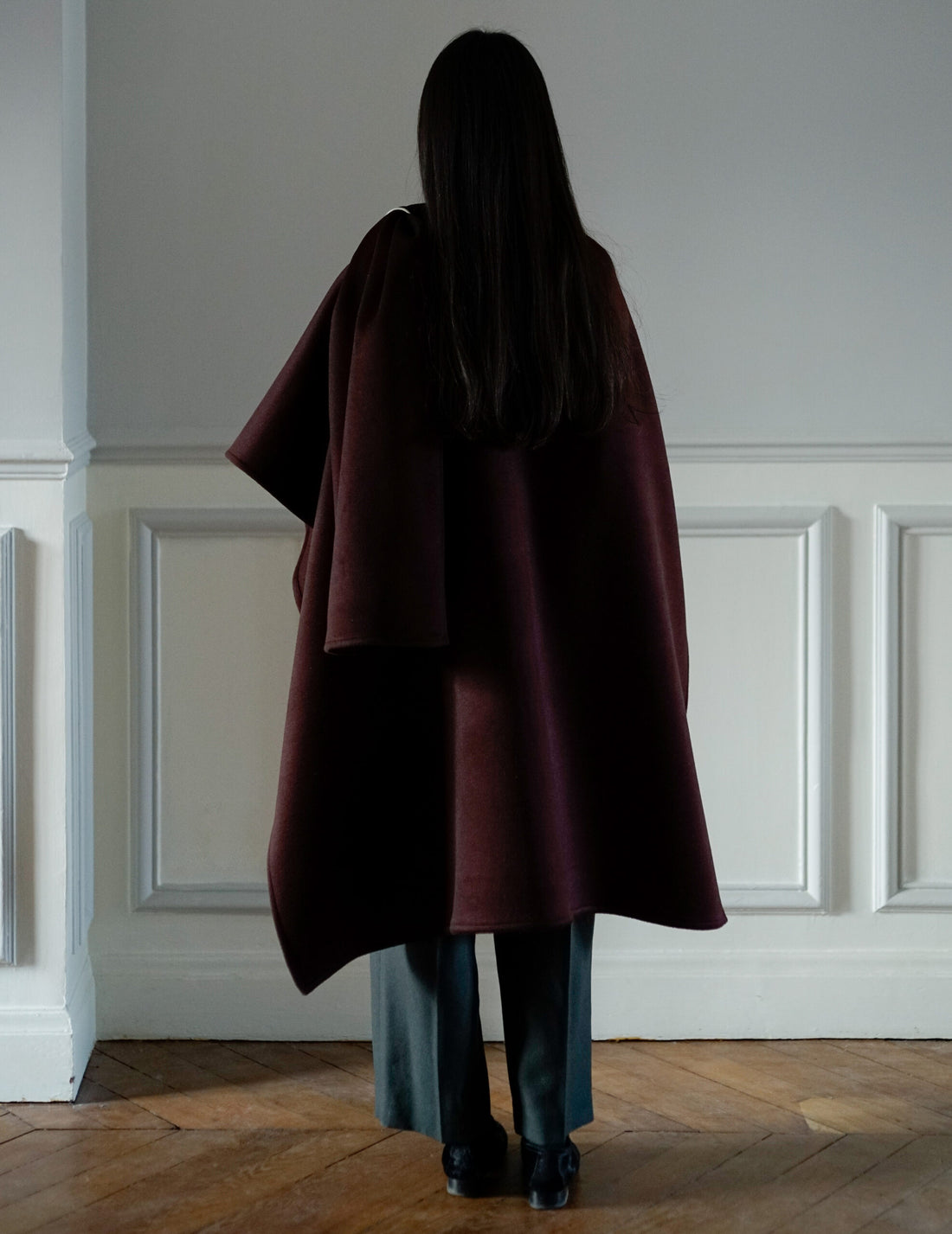 CAPE EN CACHEMIRE LADAKH・BORDEAUX