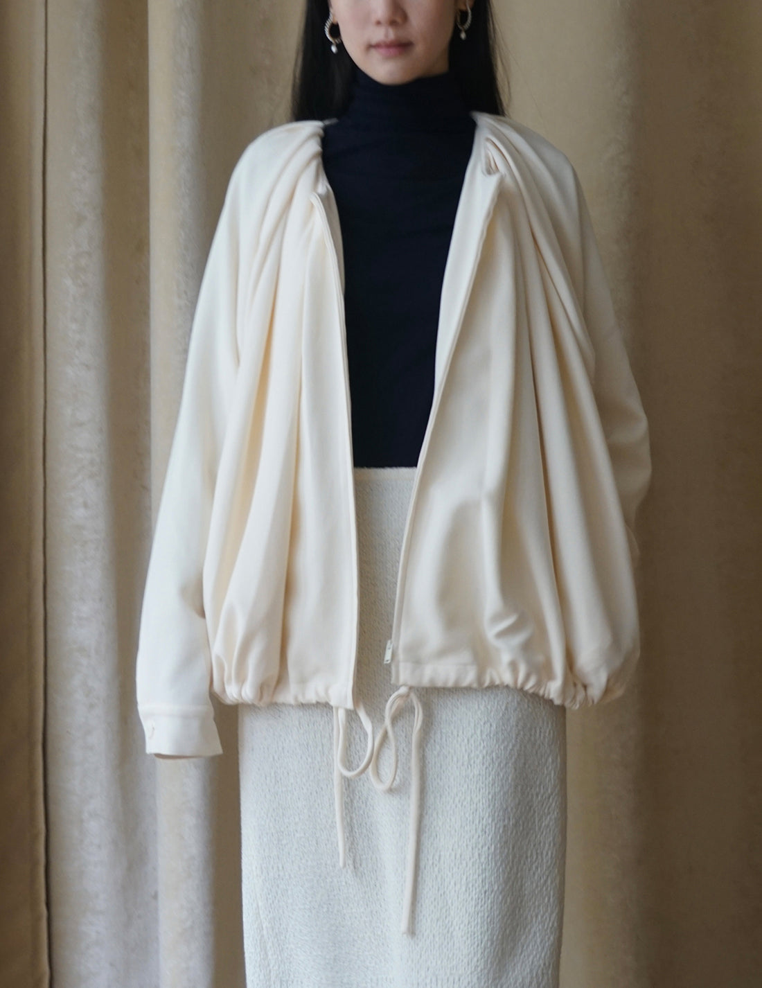 Veste à volume froncé 