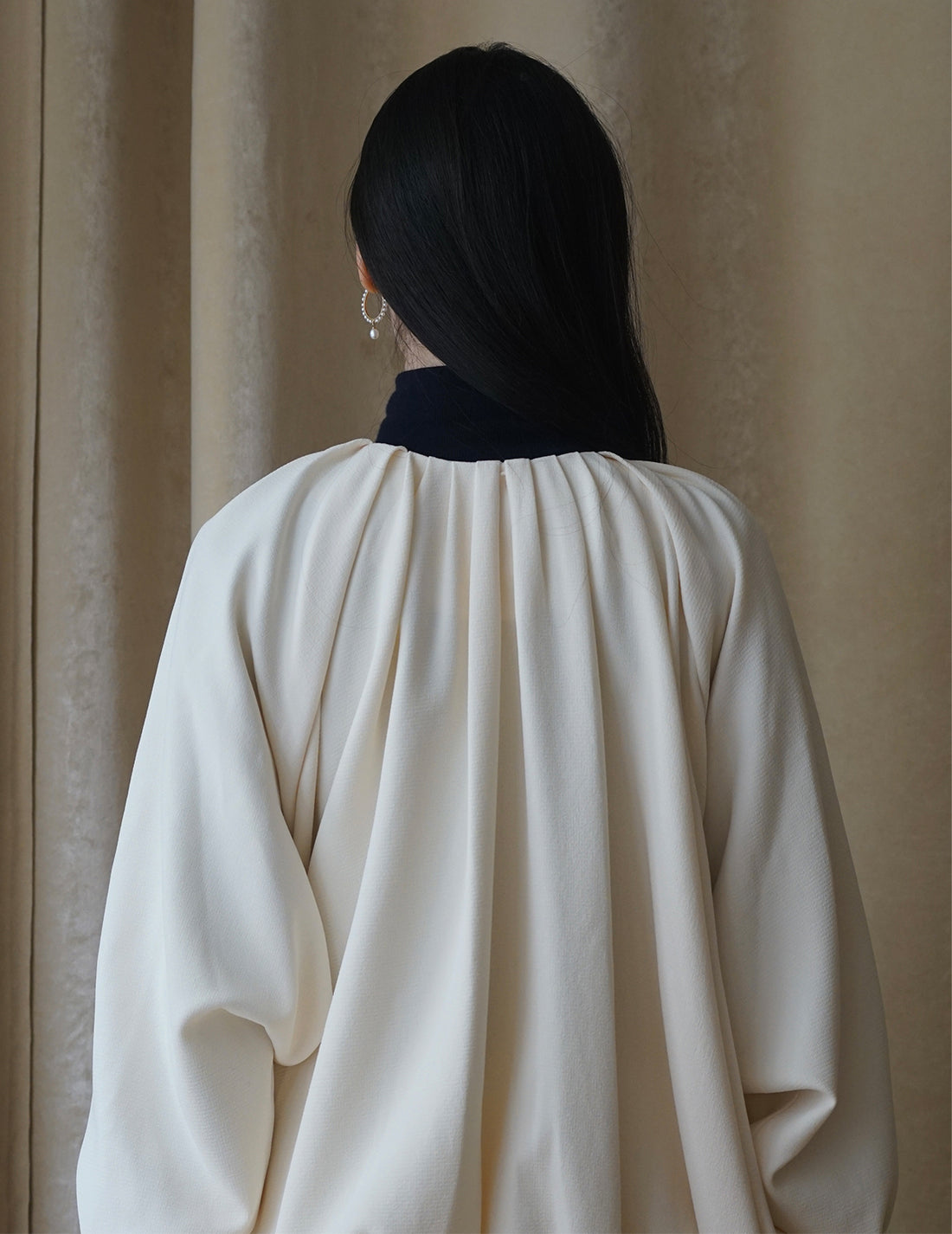 Veste à volume froncé 