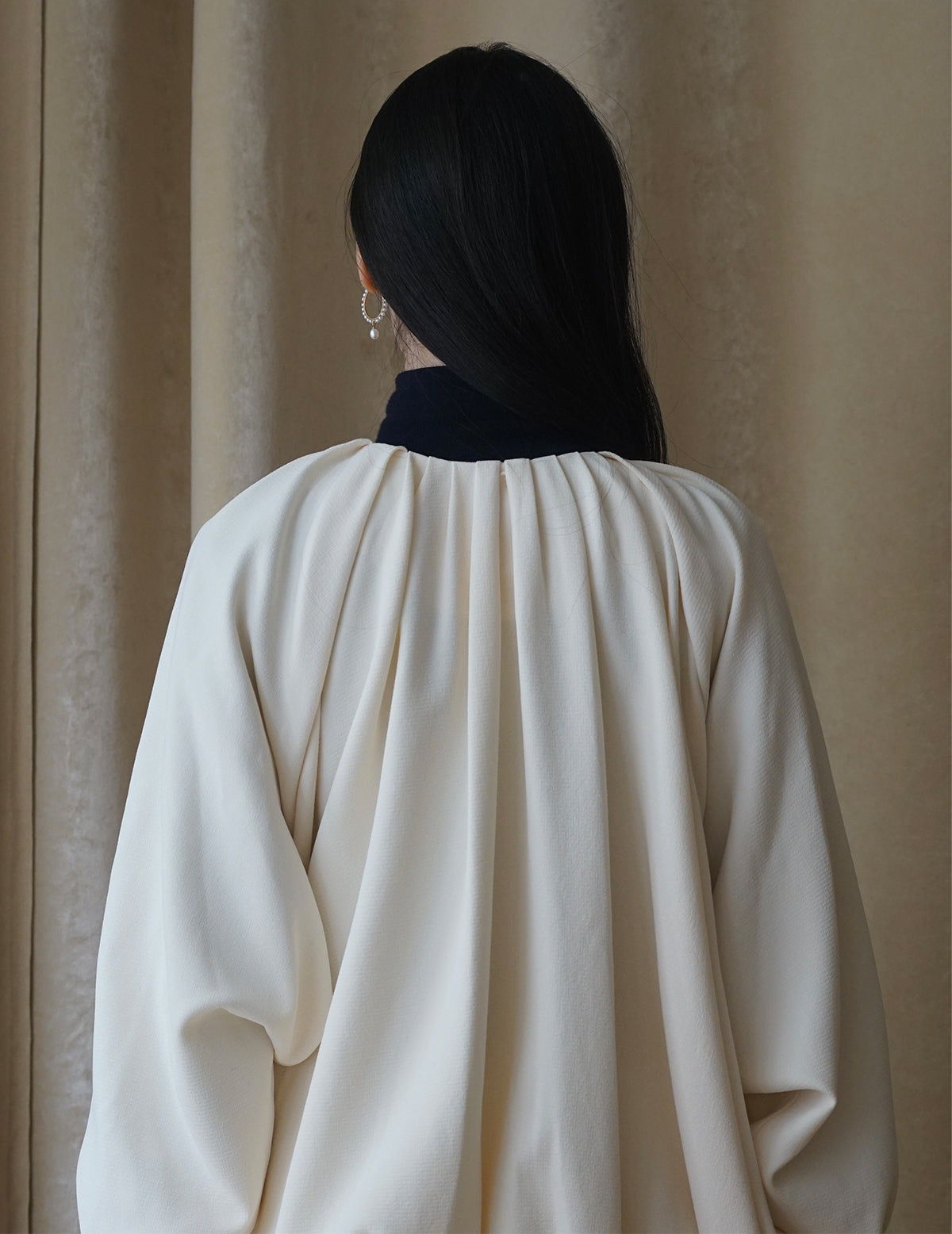 Veste à volume froncé 