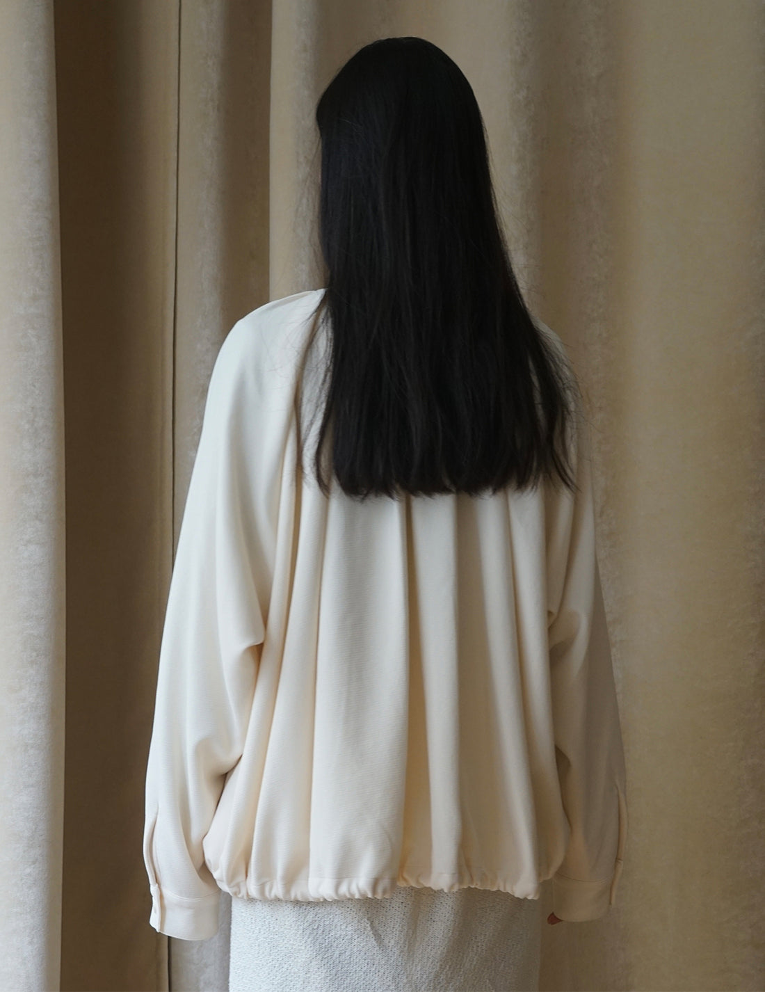 Veste à volume froncé 