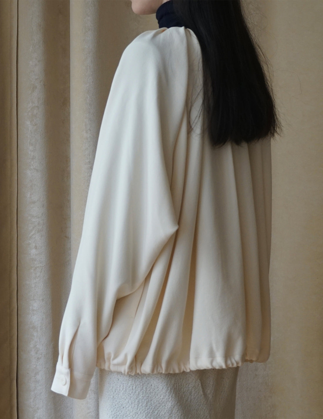 Veste à volume froncé 