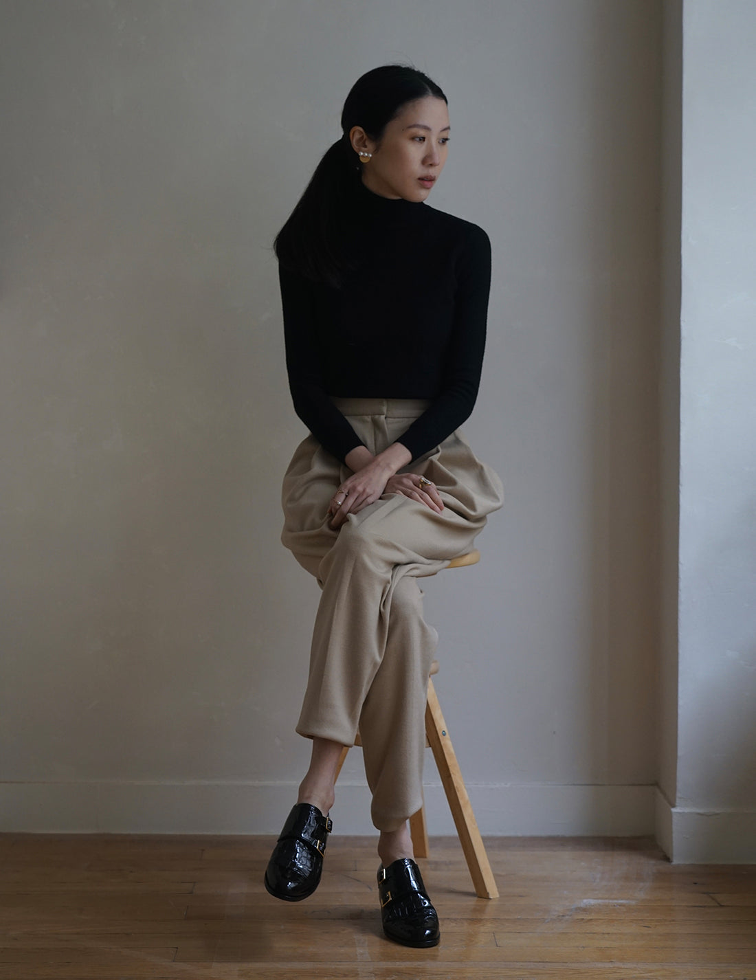 MARLOTA | Punto Beige Trousers