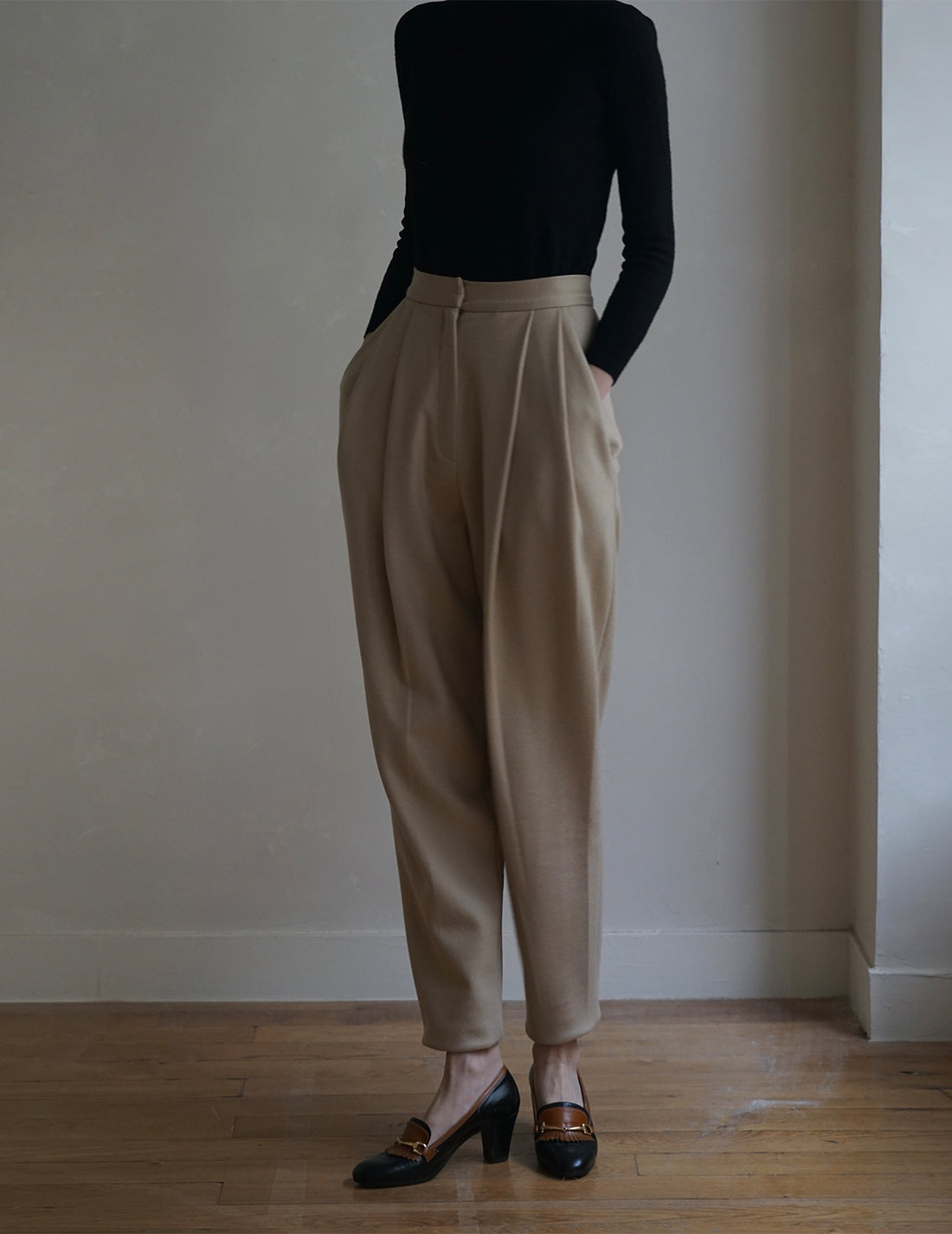 MARLOTA | Punto Beige Trousers
