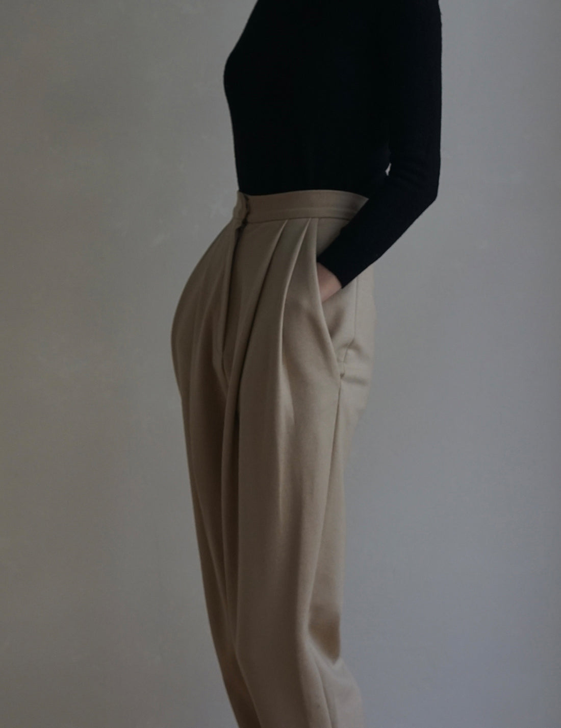 MARLOTA | Punto Beige Trousers