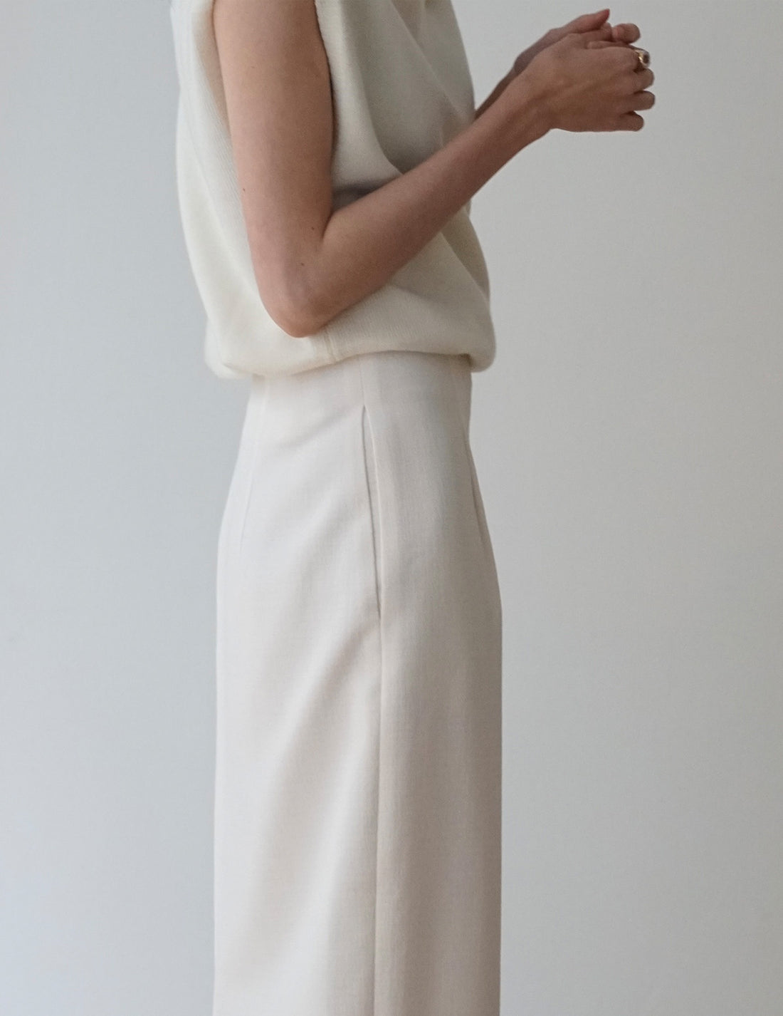 Sun Yu Hong | Edith Skirt・Cream