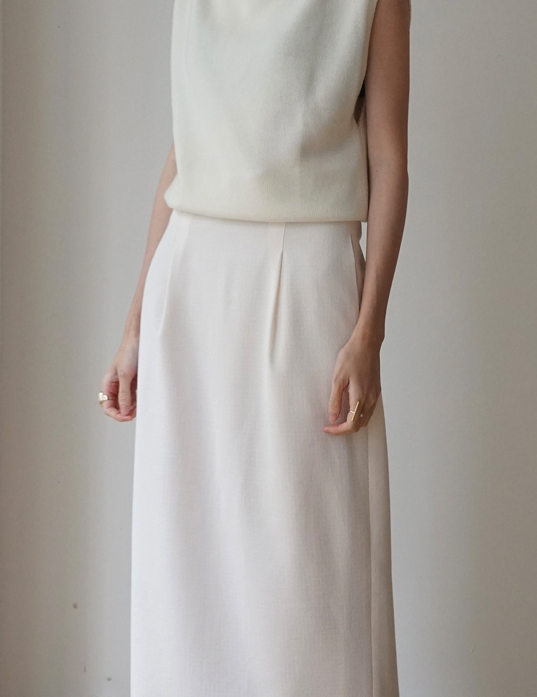 Sun Yu Hong | Edith Skirt・Cream