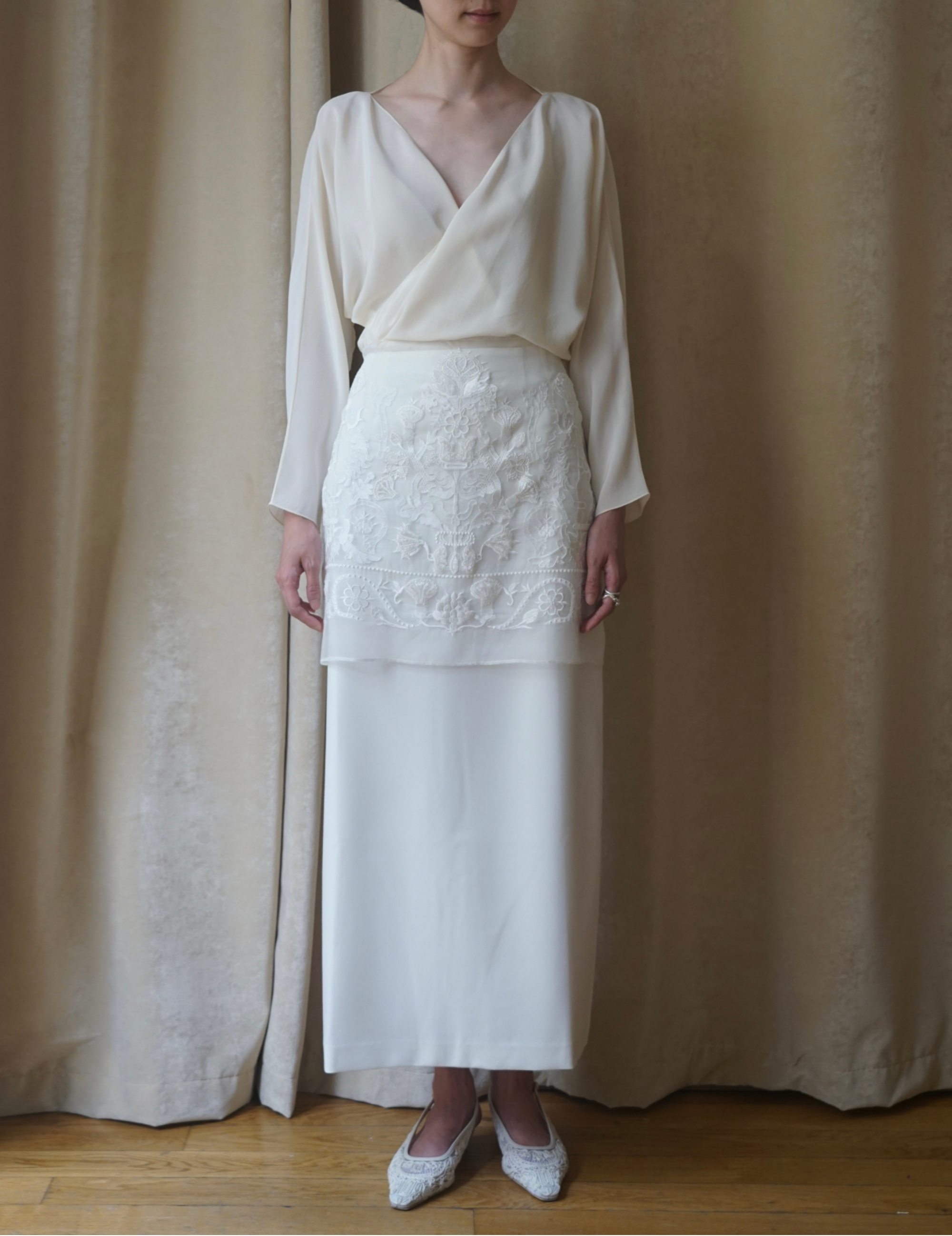 Naked Skirt “PLAKHTA”-Milk